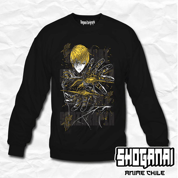 OPM04 Genos - One Punch Man / Crewneck - Poleron Polo 1