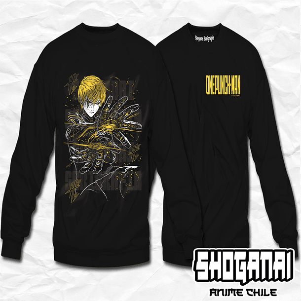 OPM04 Genos - One Punch Man / Crewneck - Poleron Polo 1