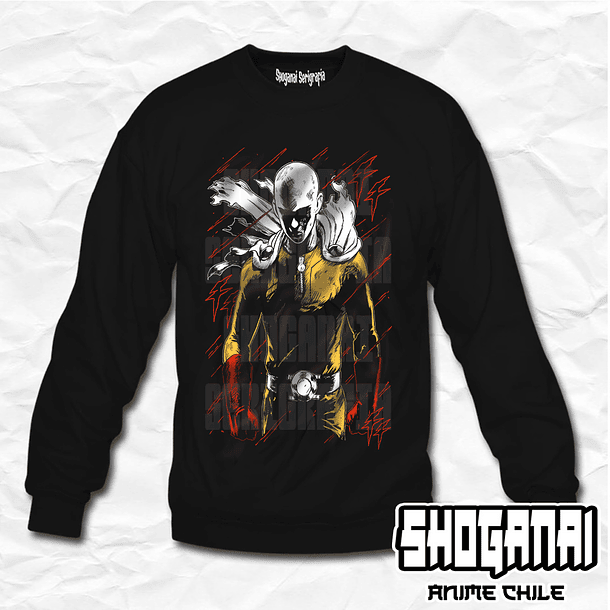 OPM05 Saitama - One Punch Man / Crewneck - Poleron Polo 1