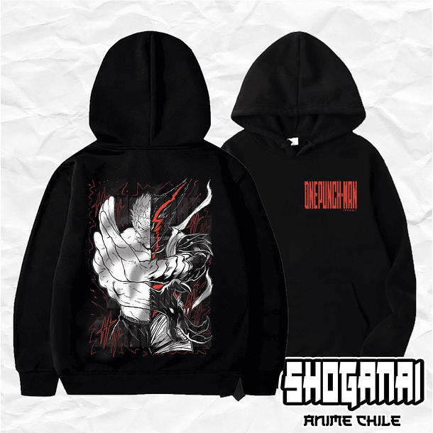 OPM07 Bang y Garou - One Punch Man / Hoddie - Poleron Canguro 1