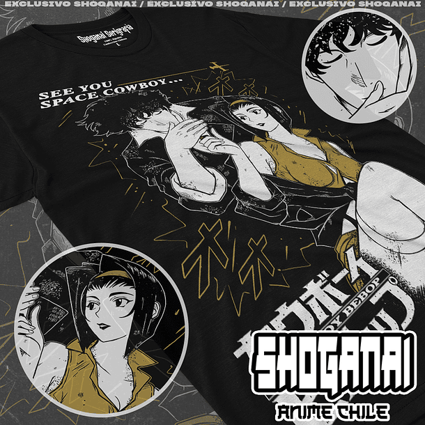 CWB01 Spike y Faye - Cowboy Bebop / Polera manga corta 1