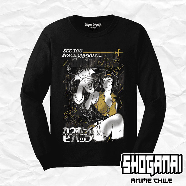 CWB01 Spike y Faye - Cowboy Bebop / Polera manga larga 1