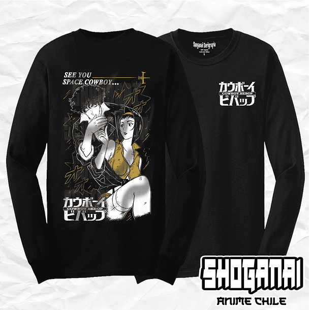 CWB01 Spike y Faye - Cowboy Bebop / Polera manga larga 1