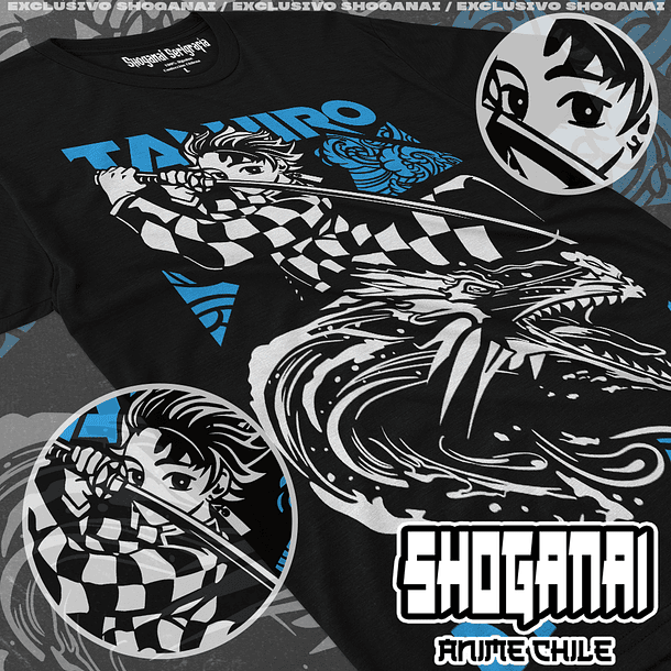 KNY01 Tanjiro Kamado - Kimetsu No Yaiba / Polera manga corta 1