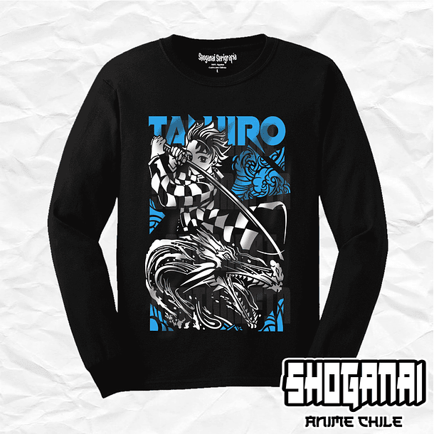 KNY01 Tanjiro Kamado - Kimetsu No Yaiba / Polera manga larga 1