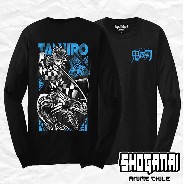 KNY01 Tanjiro Kamado - Kimetsu No Yaiba / Polera manga larga 1