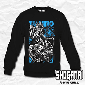 KNY01 Tanjiro Kamado - Kimetsu No Yaiba / Crewneck - Poleron Polo