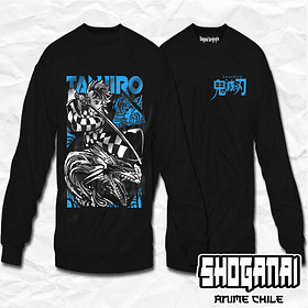 KNY01 Tanjiro Kamado - Kimetsu No Yaiba / Crewneck - Poleron Polo