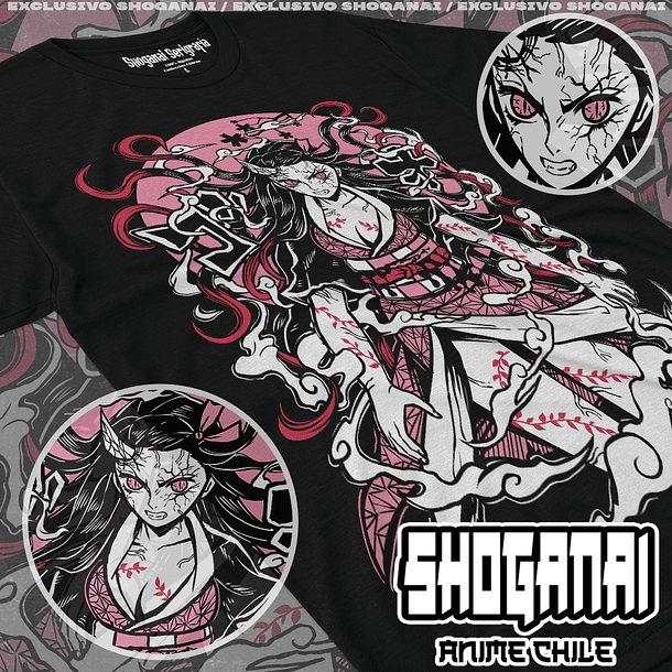 KNY02 Nezuko Kamado - Kimetsu No Yaiba / Polera manga corta 1