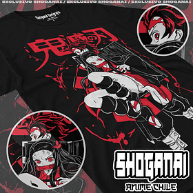 KNY04 Nezuko y Tanjiro - Kimetsu No Yaiba / Polera manga corta