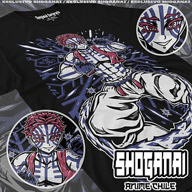 KNY05 Akaza - Kimetsu No Yaiba / Polera manga corta