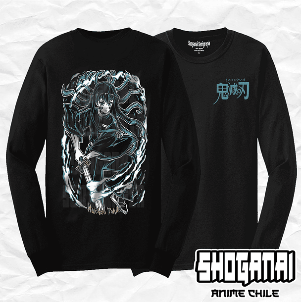 KNY06 Muichiro Tokito - Kimetsu No Yaiba / Polera manga larga 1