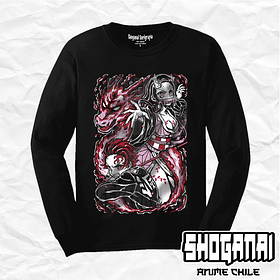 KNY07 Nezuko y Tanjiro - Kimetsu No Yaiba / Polera manga larga