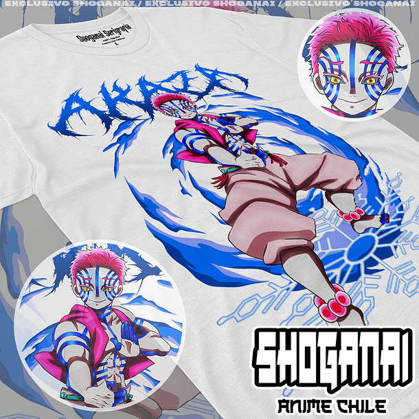 KNY08 Akaza - Kimetsu No Yaiba / Polera manga corta 1