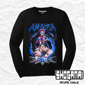 KNY08 Akaza - Kimetsu No Yaiba / Polera manga larga