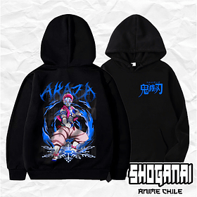 KNY08 Akaza - Kimetsu No Yaiba / Hoddie - Poleron Canguro
