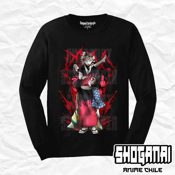 KNY09 Doma - Kimetsu No Yaiba / Polera manga larga 1