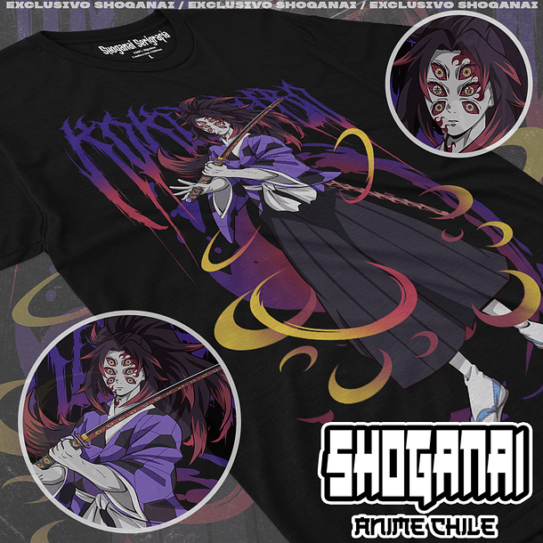 KNY10 Kokushibo - Kimetsu No Yaiba / Polera manga corta 1
