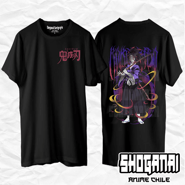 KNY10 Kokushibo - Kimetsu No Yaiba / Polera manga corta 1