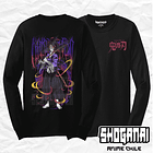 KNY10 Kokushibo - Kimetsu No Yaiba / Polera manga larga 1