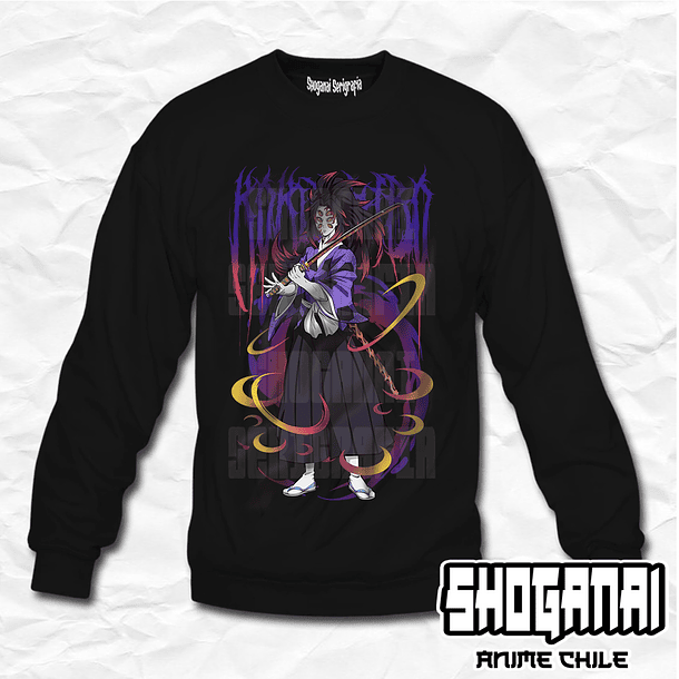 KNY10 Kokushibo - Kimetsu No Yaiba / Crewneck - Poleron Polo 1