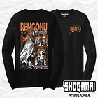 KNY11 Kyojuro Rengoku - Kimetsu No Yaiba / Polera manga larga 1