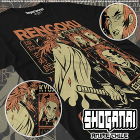 KNY11 OP2 Kyojuro Rengoku - Kimetsu No Yaiba / Polera manga corta