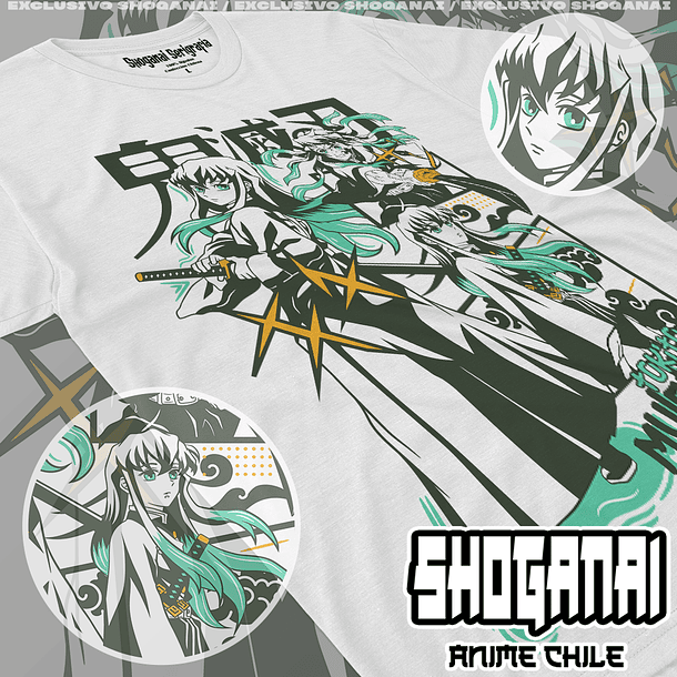 KNY12 Muichiro Tokito - Kimetsu No Yaiba / Polera manga corta 1