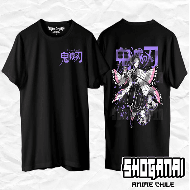 KNY13 Shinobu Kocho - Kimetsu No Yaiba / Polera manga corta 1
