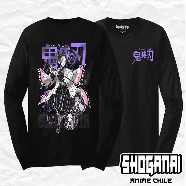 KNY13 Shinobu Kocho - Kimetsu No Yaiba / Polera manga larga 1