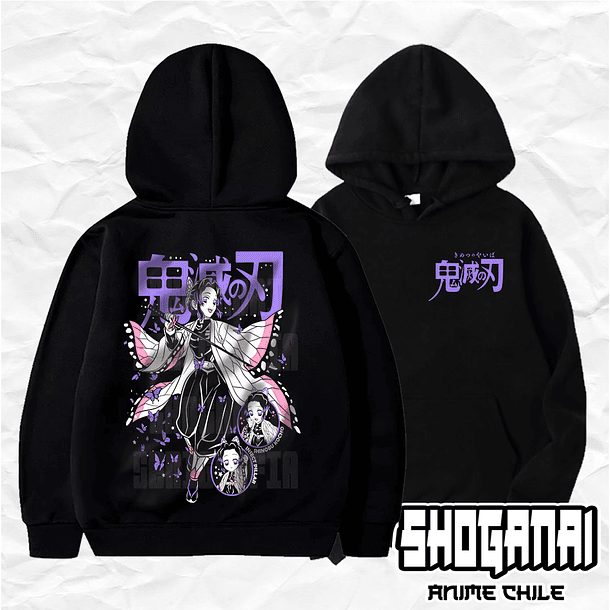 KNY13 Shinobu Kocho - Kimetsu No Yaiba / Hoddie - Poleron Canguro 1