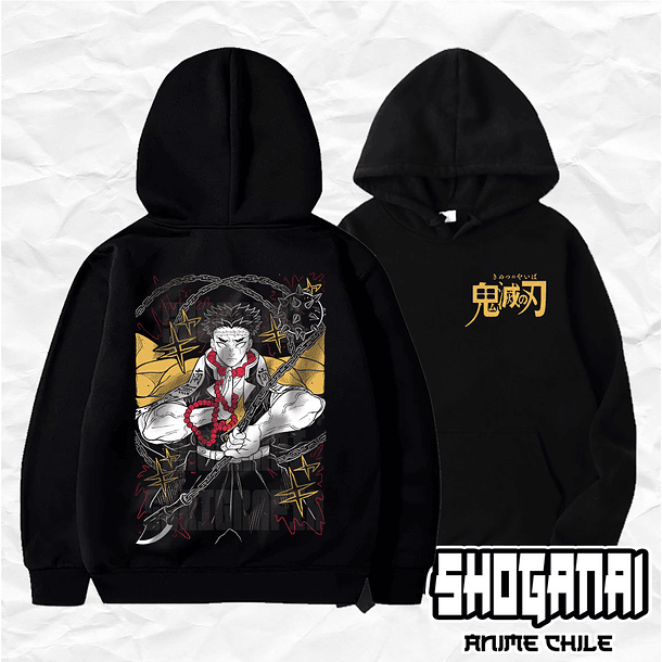 KNY15 Gyomei Himejima - Kimetsu No Yaiba / Hoddie - Poleron Canguro 1