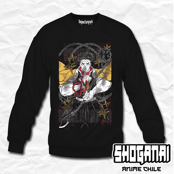 KNY15 Gyomei Himejima - Kimetsu No Yaiba / Crewneck - Poleron Polo 1