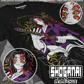 KNY16 Kokushibo - Kimetsu No Yaiba / Polera manga corta