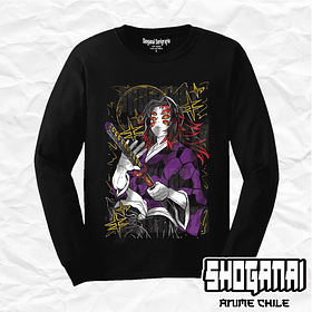 KNY16 Kokushibo - Kimetsu No Yaiba / Polera manga larga