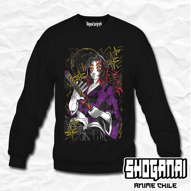 KNY16 Kokushibo - Kimetsu No Yaiba / Crewneck - Poleron Polo 1