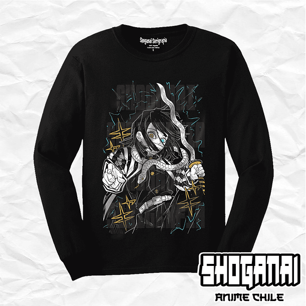 KNY17 Obanai Iguro - Kimetsu No Yaiba / Polera manga larga 1