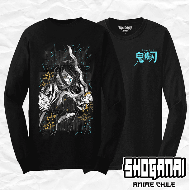 KNY17 Obanai Iguro - Kimetsu No Yaiba / Polera manga larga 1