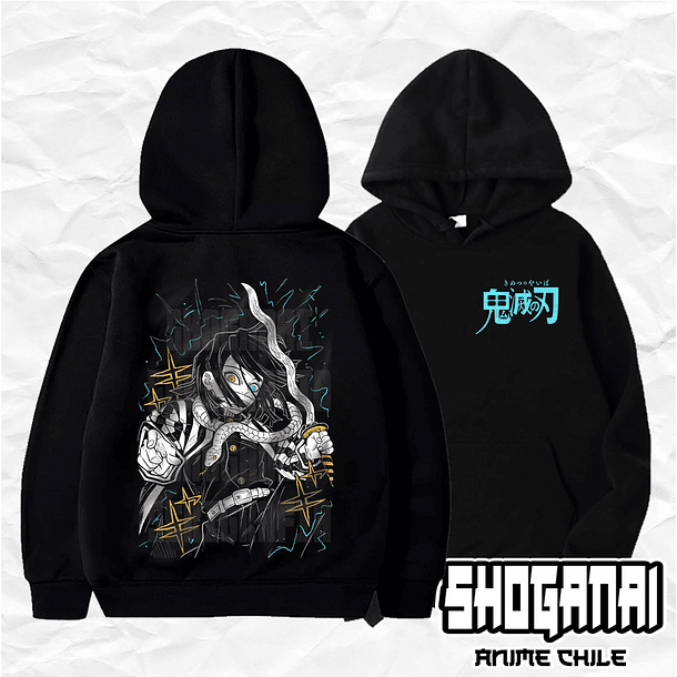 KNY17 Obanai Iguro - Kimetsu No Yaiba / Hoddie - Poleron Canguro 1