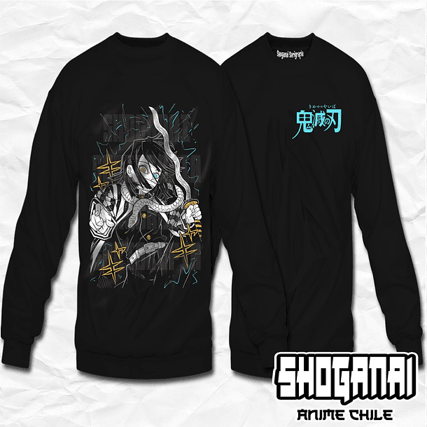 KNY17 Obanai Iguro - Kimetsu No Yaiba / Crewneck - Poleron Polo 1