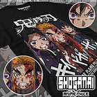 KNY18 Shinobu, Rengoku y Tomioka - Kimetsu No Yaiba / Polera manga corta 1