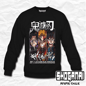 KNY18 Shinobu, Rengoku y Tomioka - Kimetsu No Yaiba / Crewneck - Poleron Polo