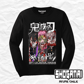 KNY19 Obanai, Mitsuri y Uzui - Kimetsu No Yaiba / Polera manga larga