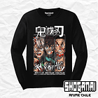 KNY20 Sanemi, Tokito y Gyomei - Kimetsu No Yaiba / Polera manga larga 1