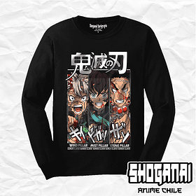 KNY20 Sanemi, Tokito y Gyomei - Kimetsu No Yaiba / Polera manga larga