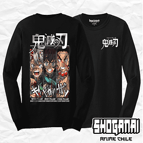 KNY20 Sanemi, Tokito y Gyomei - Kimetsu No Yaiba / Polera manga larga