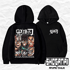 KNY20 Sanemi, Tokito y Gyomei - Kimetsu No Yaiba / Hoddie - Poleron Canguro 1