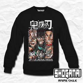 KNY20 Sanemi, Tokito y Gyomei - Kimetsu No Yaiba / Crewneck - Poleron Polo