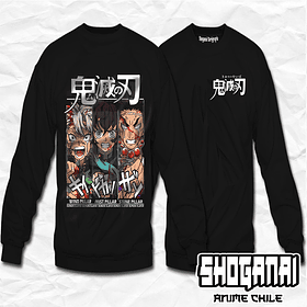 KNY20 Sanemi, Tokito y Gyomei - Kimetsu No Yaiba / Crewneck - Poleron Polo