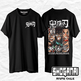 KNY20 Sanemi, Tokito y Gyomei - Kimetsu No Yaiba / Polera manga corta